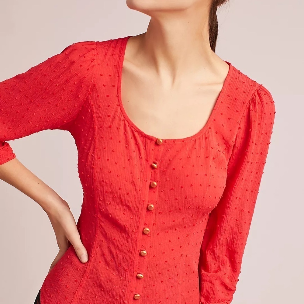 NWT - Maeve Charity Ruched Top - Size 6